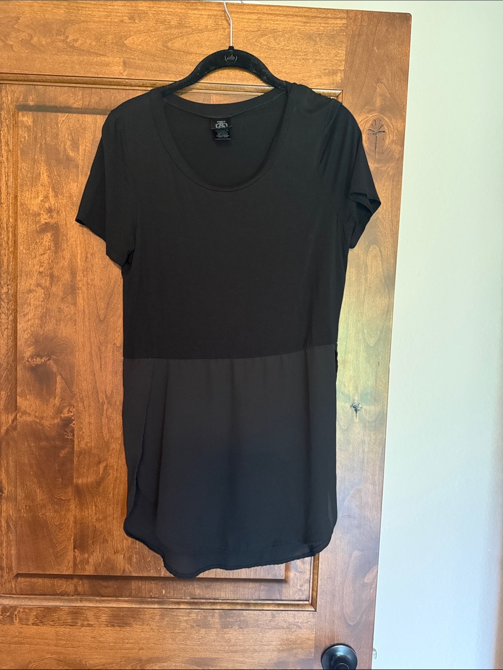 Agnes & Dora Black Short Sleeve Tunic